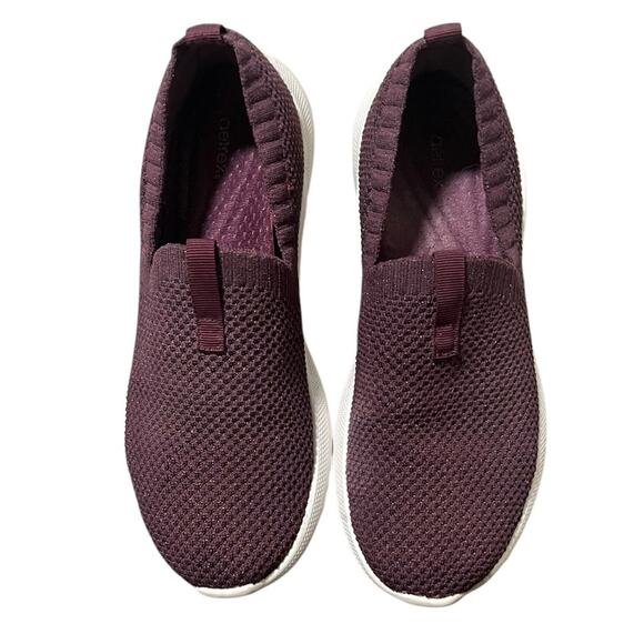AETREX Angie Maroon Knit Metallic‎ GoldWomen's Sneakers Sizer7.5 - Picture 1 of 8